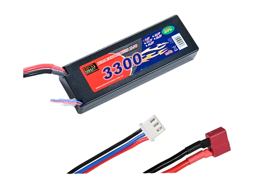 7.4V 3300mAH 2S Lipo batterie pour VRX 1/10 échelle sans balais RC modèle de voiture VRX #85274