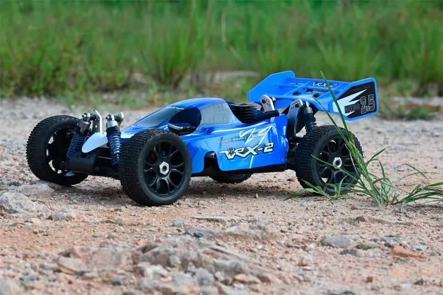 Voiture haute vitesse Nitro RC Buggy 2.4G à 8 échelles 4 roues motrices hors route # RH802