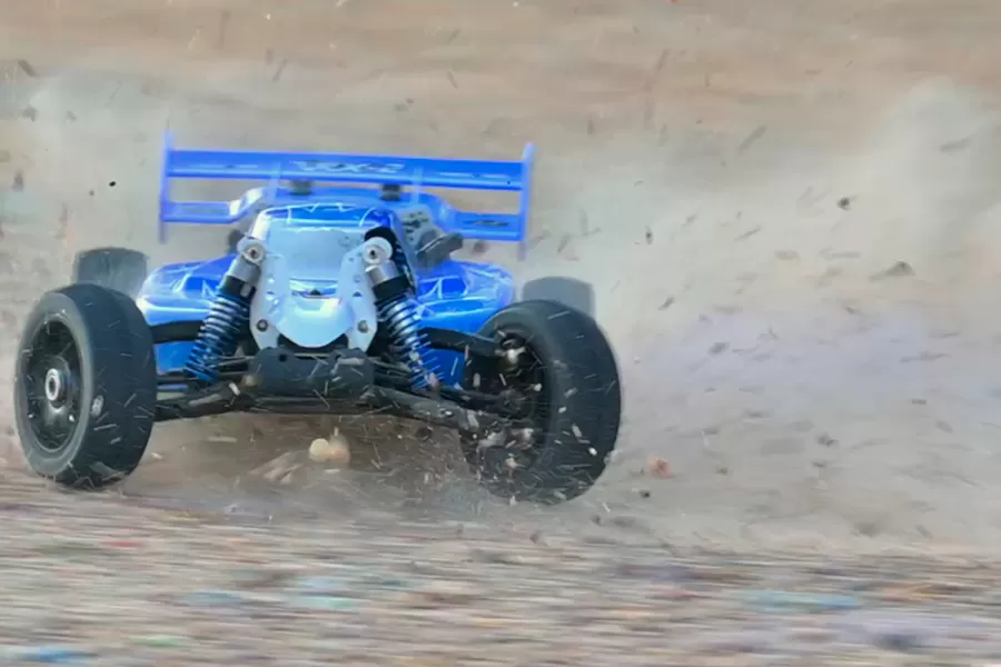 Voiture haute vitesse Nitro RC Buggy 2.4G à 8 échelles 4 roues motrices hors route # RH802