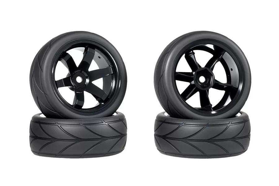 Pneu RC 12mm Hex Hub en caoutchouc pour 1/10 échelle RC sur route Touring #11084