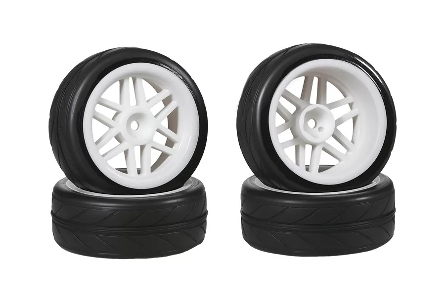 Pneu RC 12mm Hex Hub en caoutchouc pour 1/10 échelle RC voitures de tourisme sur route #10417