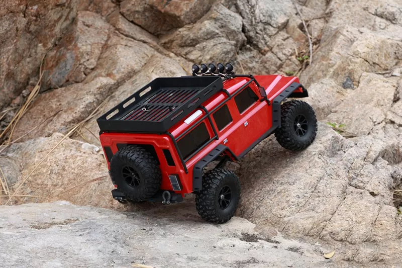 Crawler électrique tout-terrain à 10 échelles 4WD 2.4G Trail télécommande voiture RTR # RH1047