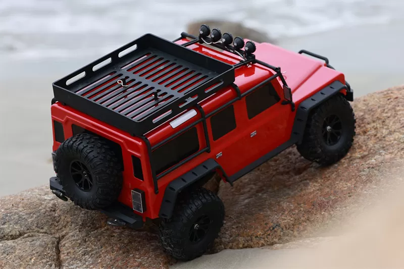 Crawler électrique tout-terrain à 10 échelles 4 roues motrices, 2.4G 5CH, 3-en-1 Trail RC RTR # RH1055