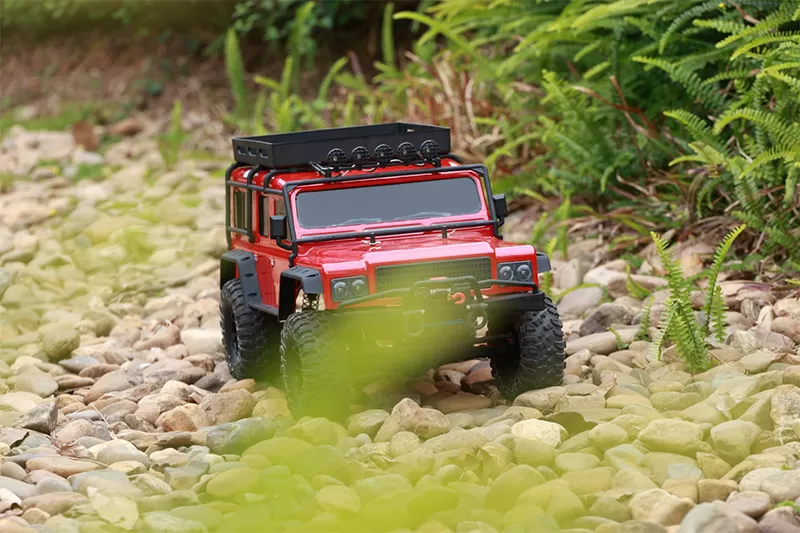 Crawler électrique tout-terrain à 10 échelles 4 roues motrices, 2.4G 5CH, 3-en-1 Trail RC RTR # RH1055
