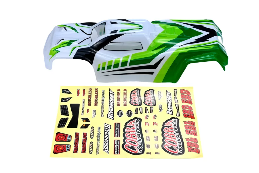 VRX PVC RC coque de carrosserie pour 1/8 échelle Rc Truggy # R0337